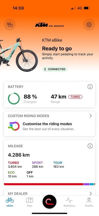 Bicicleta electrica KTM Macina Lycan 2024 L Bosch Cx Bat750 1x12 full