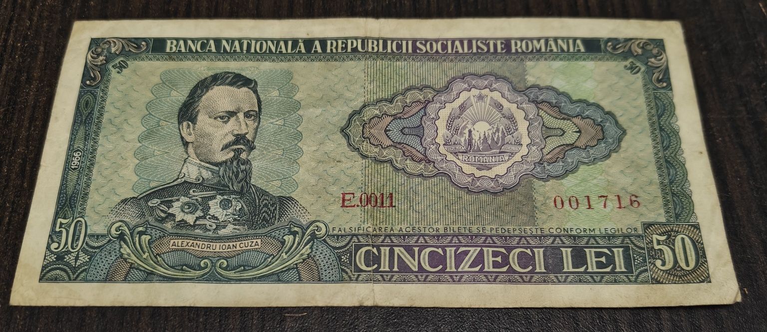 Bancnota 50 lei 1966