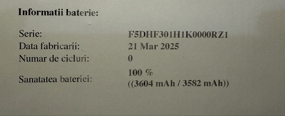 Baterie iPhone 16 Pro Noua Originala swap