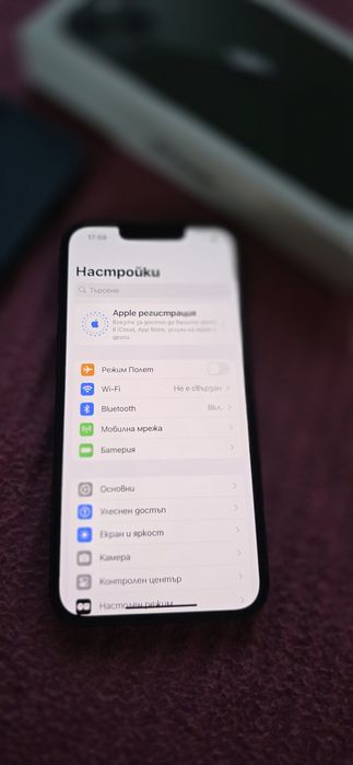 iPhone 13 Green 128GB 89% battery-неразличим от нов!ПЪЛЕН КОМПЛЕКТ!