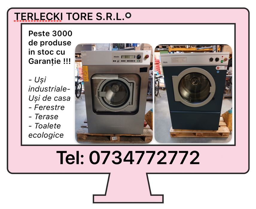 MIELE PROFESSIONAL MASINA SPLALT rufe si uscator industrial 380 V