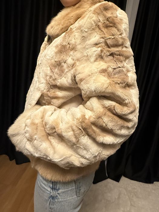 Blana naturala de nurca tunsa si vizon