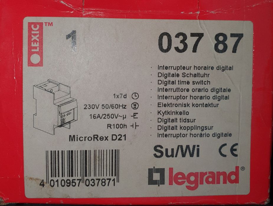 Temporizator Legrand MicroRex D21