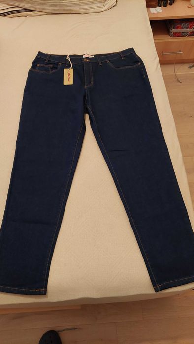 Blugi John Banner 48, bleumarin, drepti,  noi