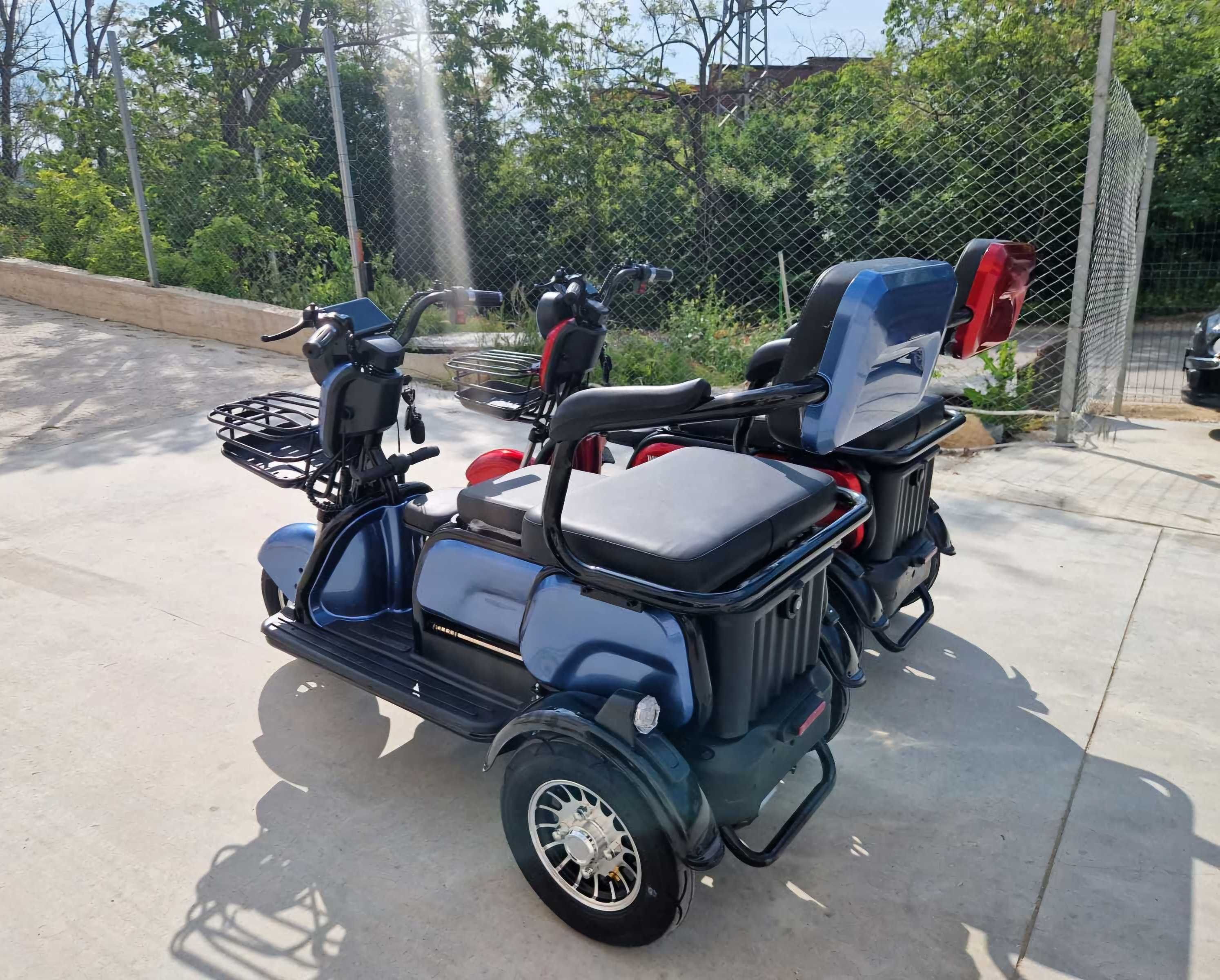 Scuter electric 3 roti adulti / batrani! 1000W FARA PERMIS! NOU -29%