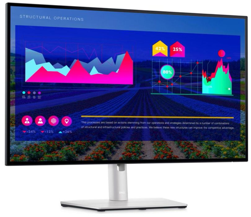 Monitor IPS LED 27" Dell U2722D, QHD (2560 x 1440), HDMI, DisplayPort