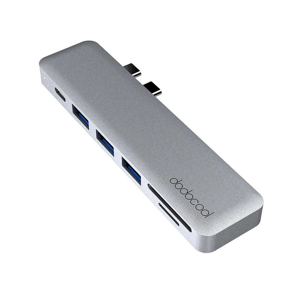 Dodocool DC53GY-1 – 7-в-1 USB‑C мултипорт хъб