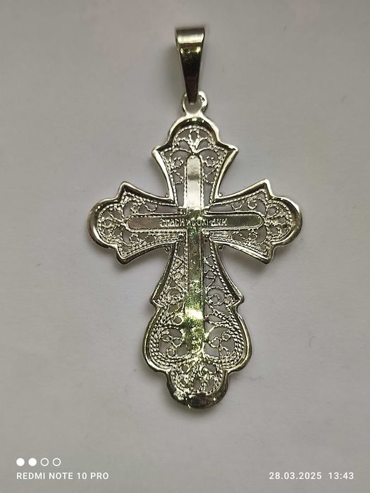 Православный крест серебряный
