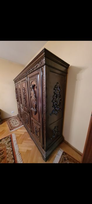 Set dormitor matrimonial renașterea spaniolă lemn masiv