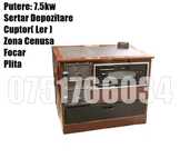 Soba Mare Plita Cuptor Gatit Sertar Lemne 7.5kw LIVRARE GRATUITA