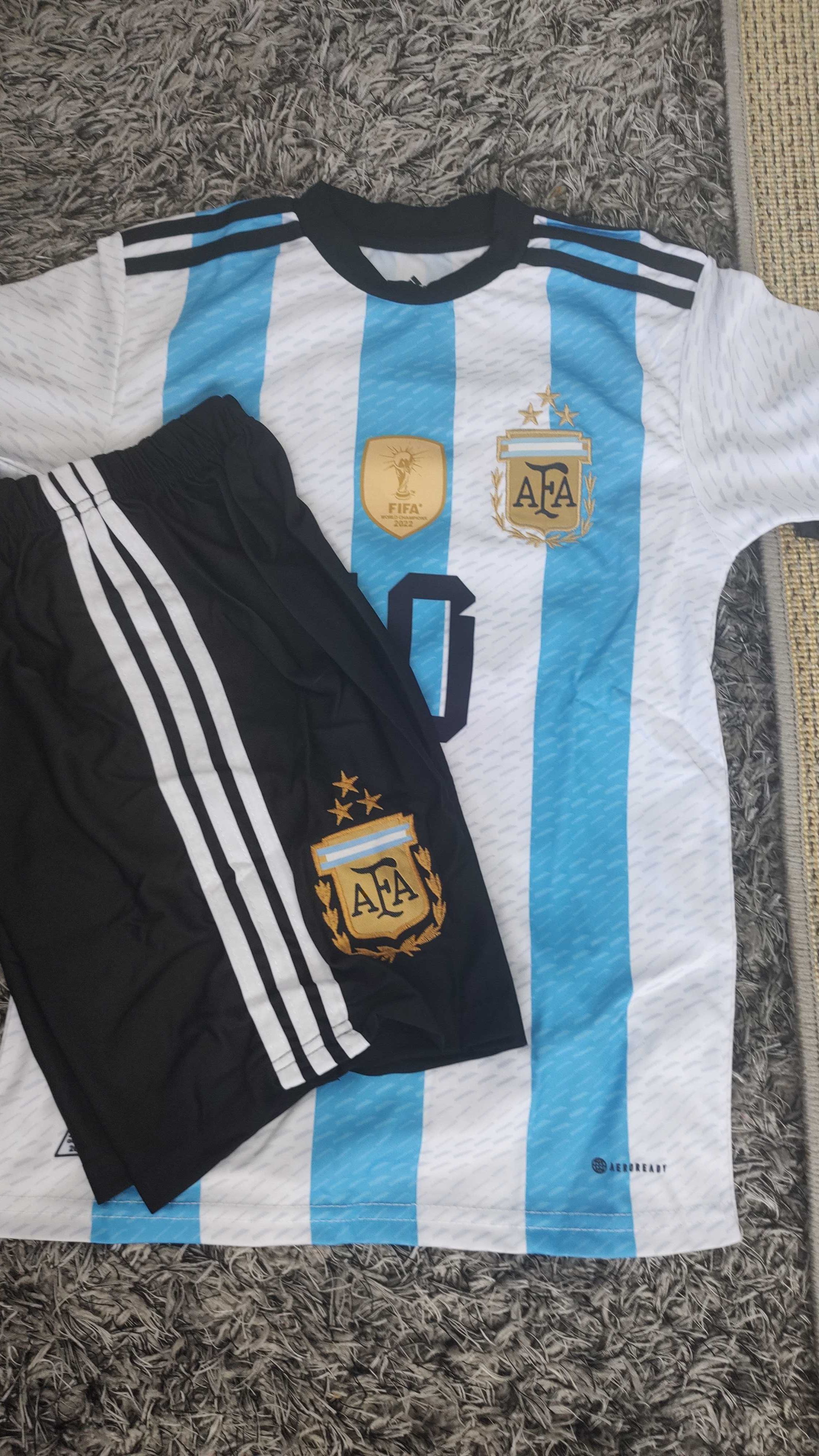 Ново детско-юношески костюмче Messi 10 Аржентина