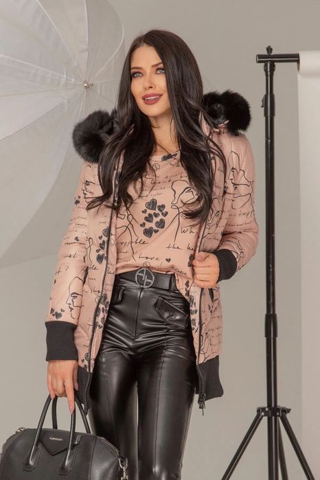 Зимно яке Alessa-Nude