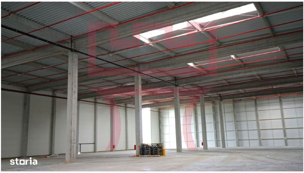 Hala noua pod rulant, rampa, platforma betonata, birouri, pret curent