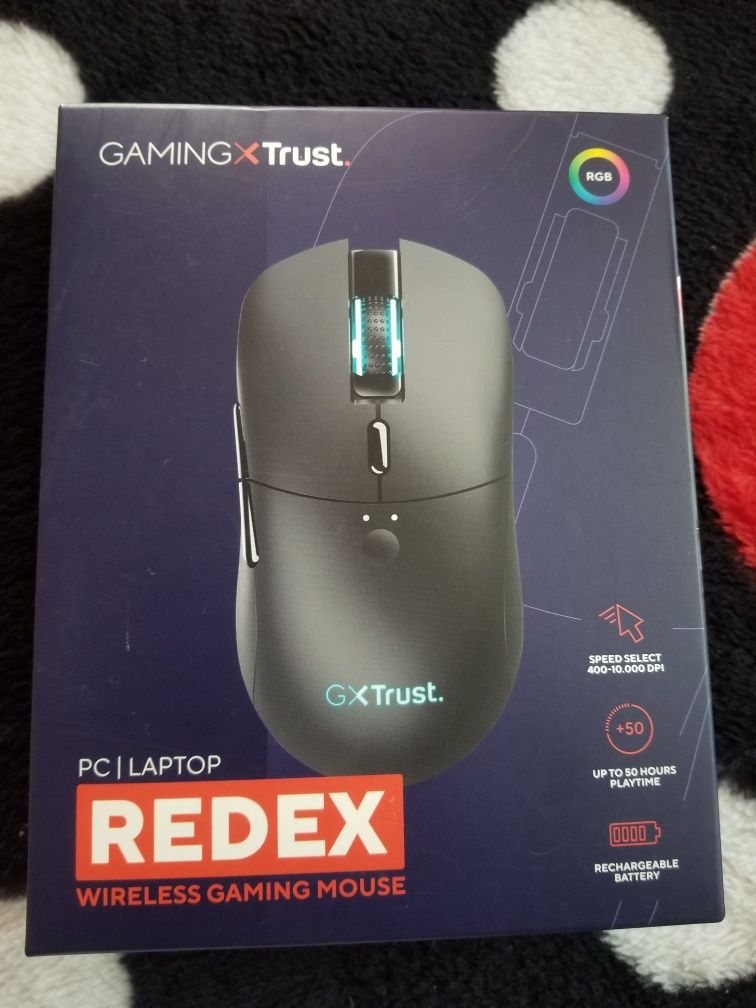 Mouse gaming Trust - GXT 980 Redex, optic, wireless, negru