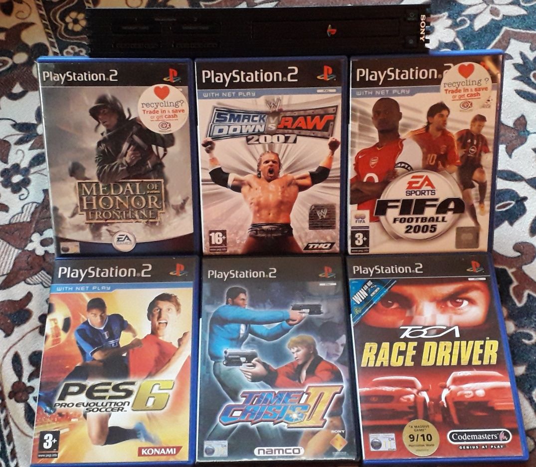 Playstation 2 modat cu 6 jocuri