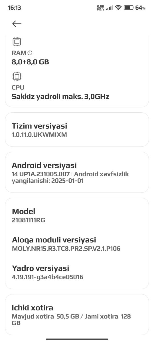 XIAOMI MI 11T 8/128