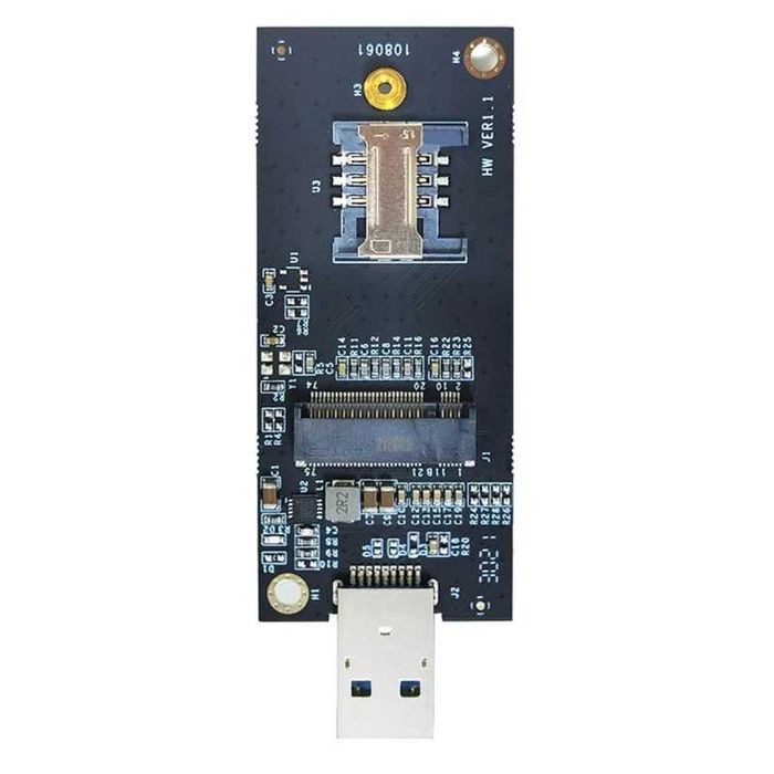 Adaptor modul 3G 4G LTE WWAN la USB M2 Key B NGFF modul SIM la usb