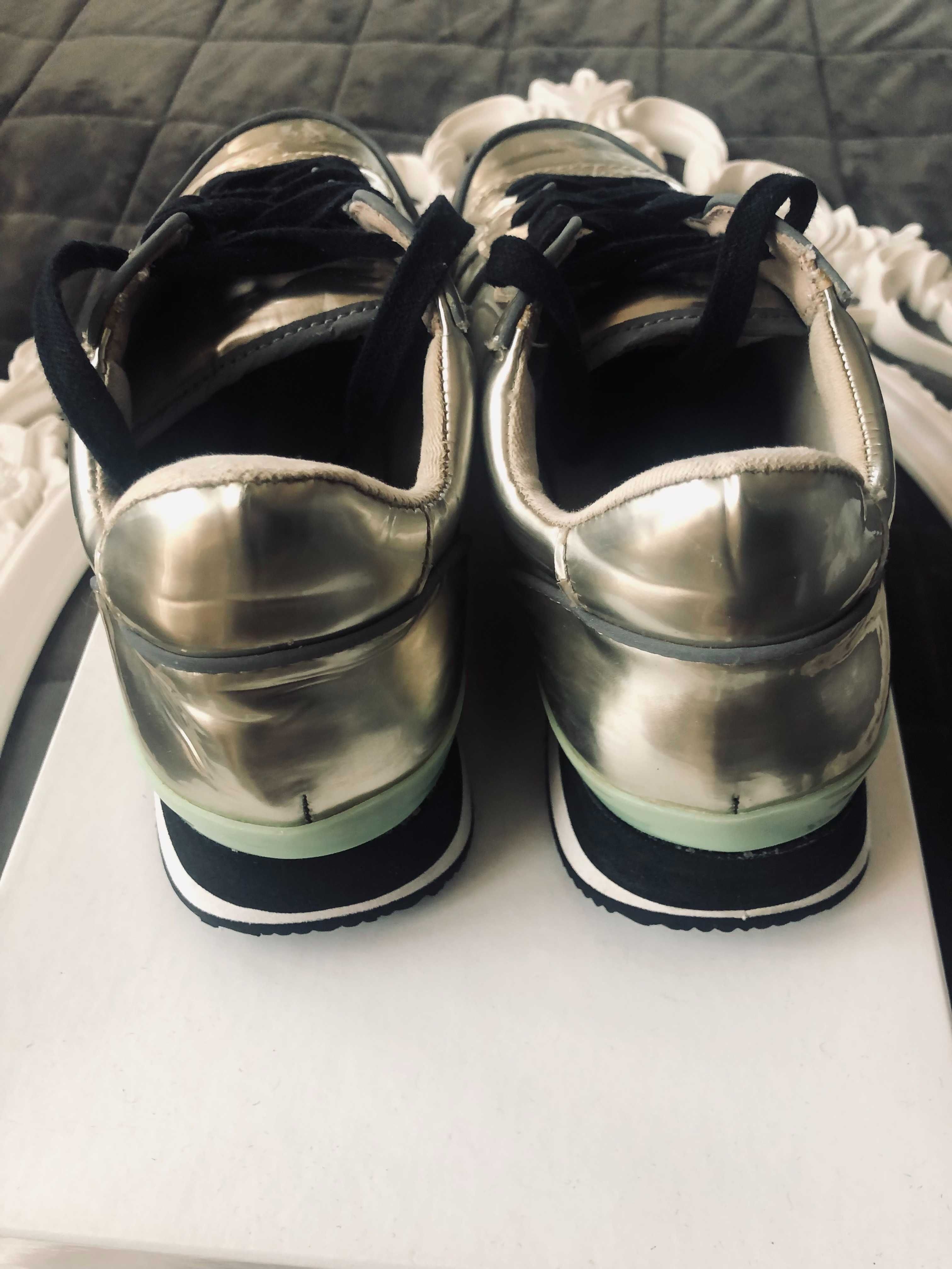 Sneakers Steve Madden argintii metalici - unisex 40 second hand