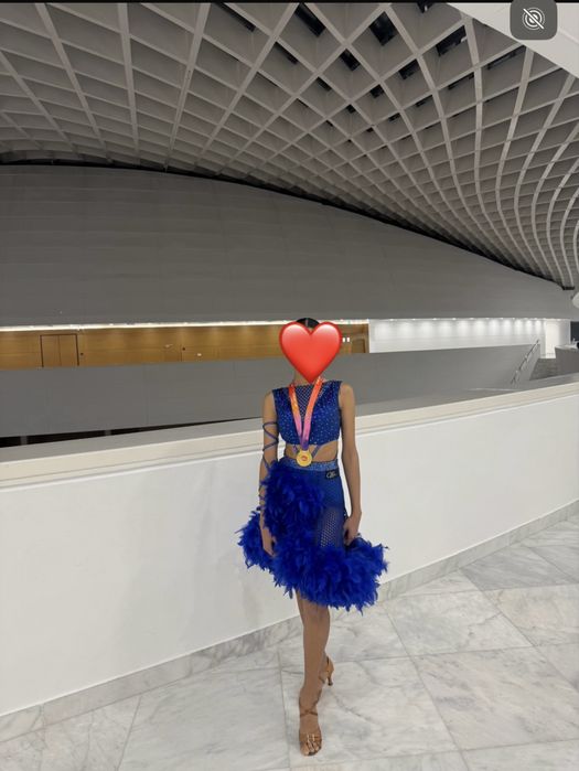 Платье для спортивно бальных танцев -латино (юниор)