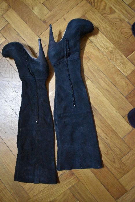 Cizme dama din piele peste genunchi