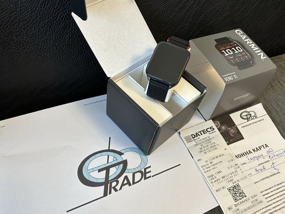 КАТО НОВ Garmin Venu X1 Geotrade Гаранция Black / Черен