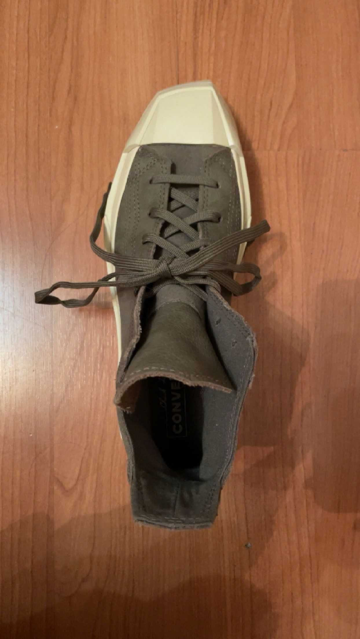 Оригинални дамски кецове Converse Chuck 70 De Luxe - резедав цвят