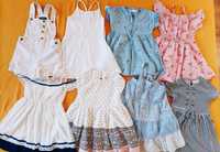 Лот летни рокли за момиче 104,110,116