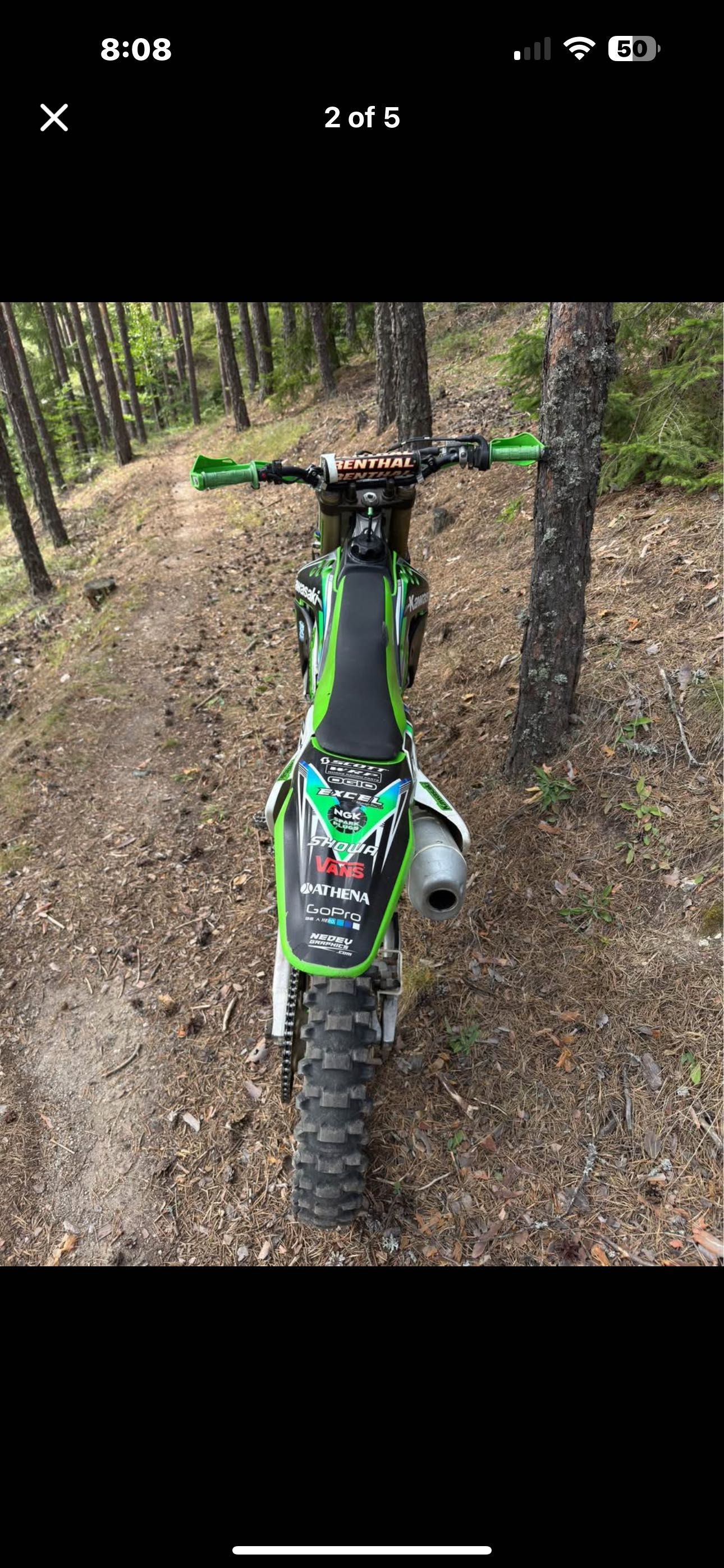 Kawasaki kx250f 2008
