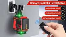 Nivela laser 16 linii 4d profesionala 2 baterii telecomanda auto