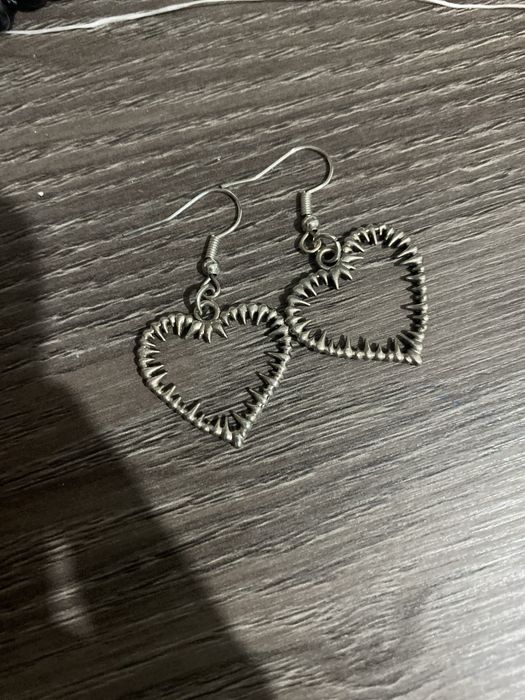 Серьги сердце