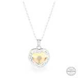 Дамско Сребърно Колие със Сърце Сваровски/Swarovski