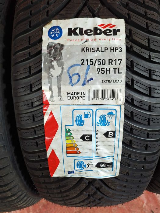 Anvelope de IARNA - 215/50/17 - KLEBER - NOI - DOT 2019 !