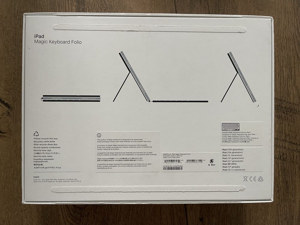 Apple Ipad A16 128gb 11' magic keyboard folio