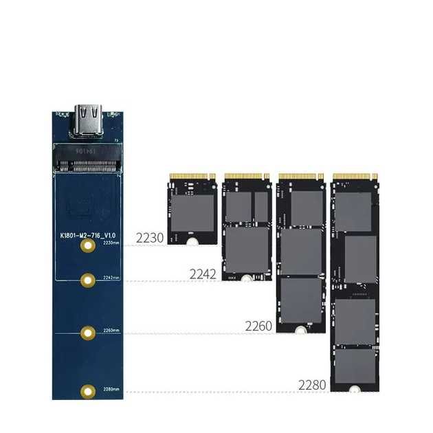 Кейс Внешний корпус для SSD m2 NVME USB 3.2