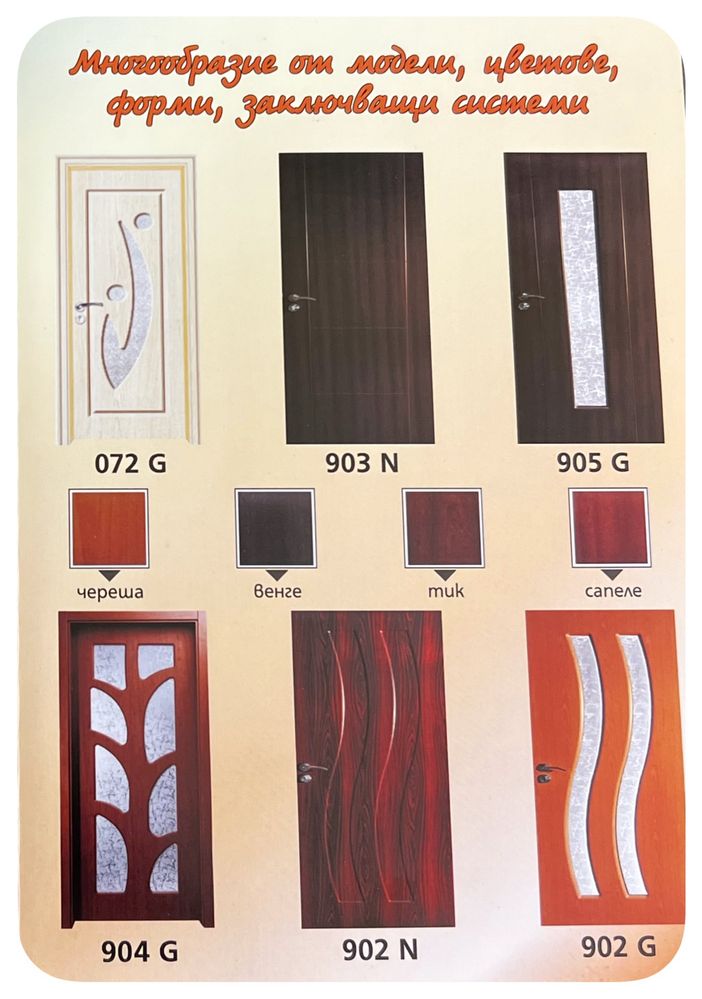 Интериорни врати от MDF - Врата за вътрешен монтаж от МДФ
