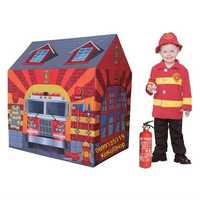 Детска палатка "Пожарна станция"/детска къщичка-95x72x102 см.