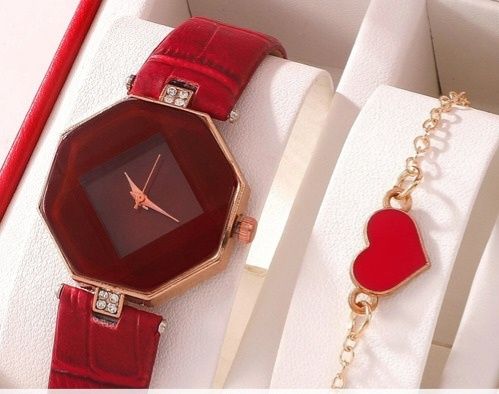 Seturi cadou femei. Ceas Quartz și brățară. Baterie inclusă. Elegante.