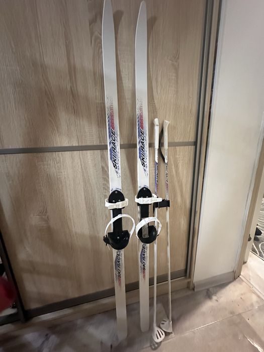 Лыжи с палками детские 1500 мм