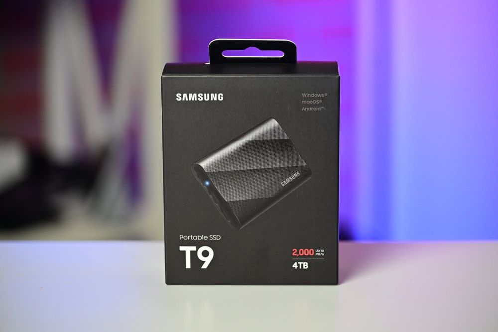SSD extern Samsung T9 Black, 4TB, USB 3.2, Black, sigilat