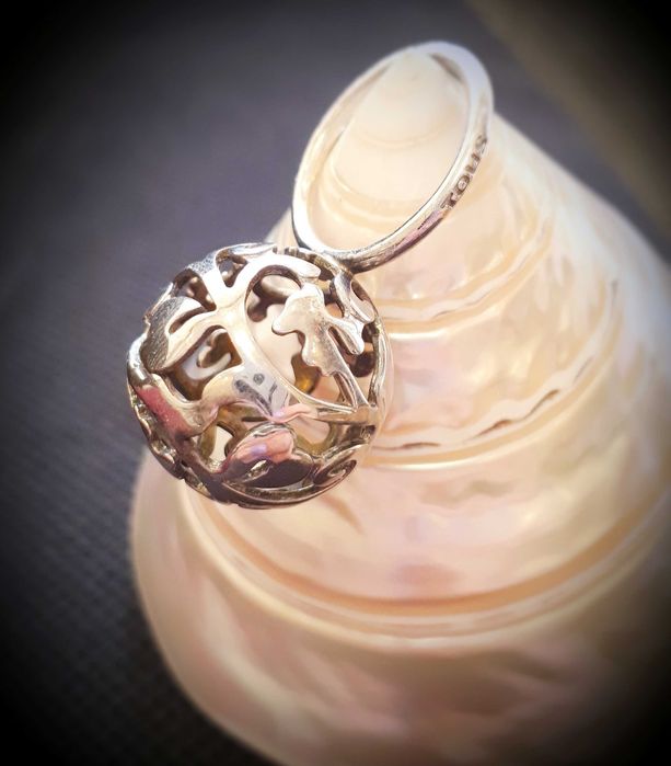 Кольцо Серьги Tous серебро эксклюзивный дизайн