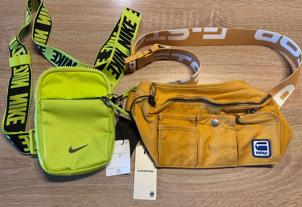 Чанти за кръста и през рамо Nike / G star Нови !!