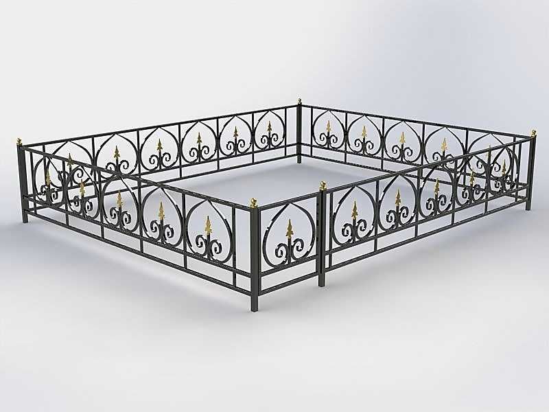 Оградки из металла на заказ металлический каркас