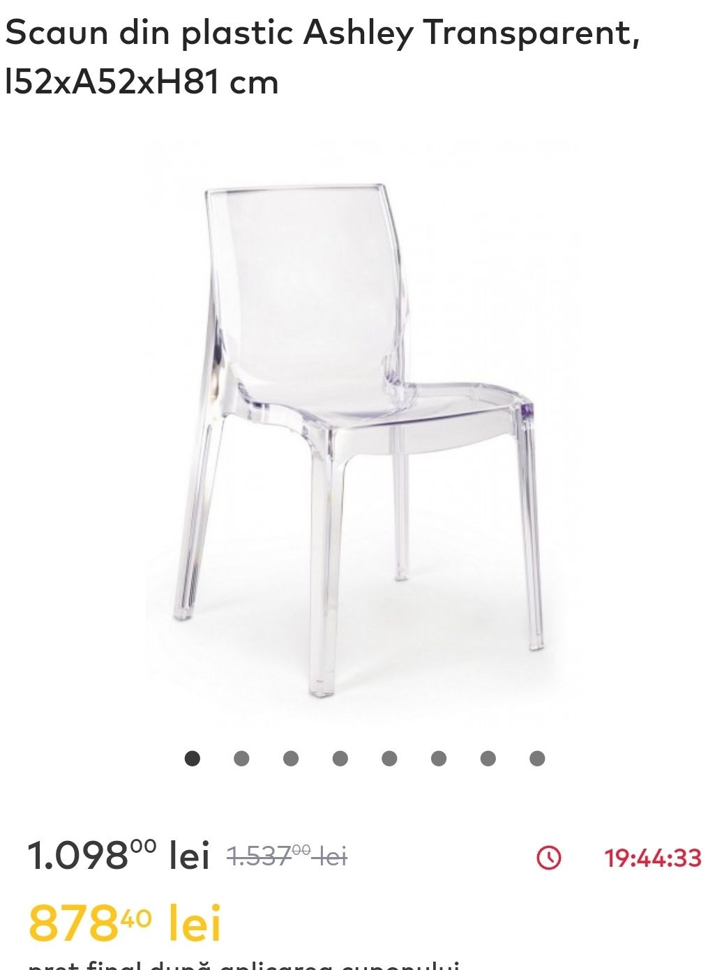Set de cate 4 scaune de lux, scaune chiavari, scaune plastic, scaune t