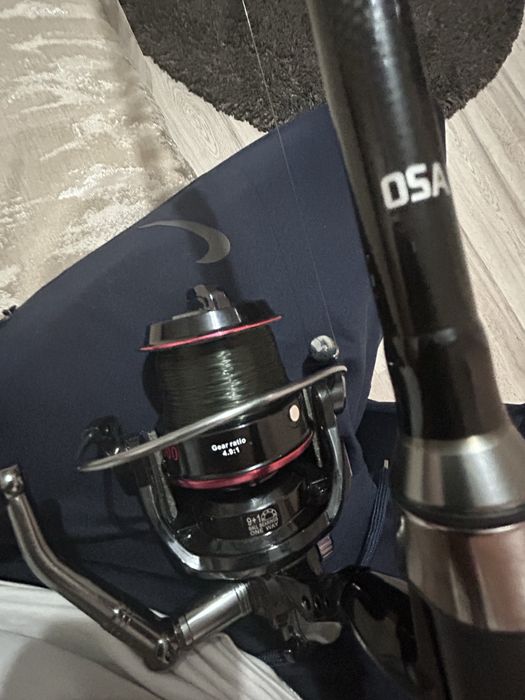 Шаранджийски въдица с макара