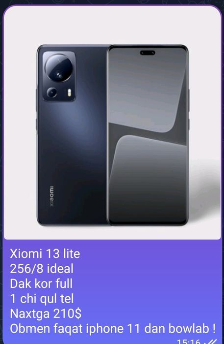 Xiomi 13 lite bor ideal