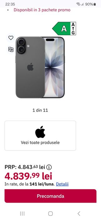 Iphone 17 256 sigilat cu factura