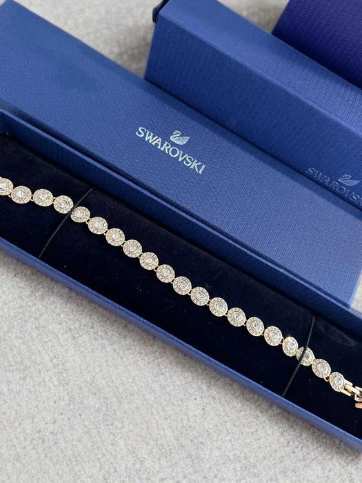 Bratara Swarovski Rose/Gold Una Angelic Premium