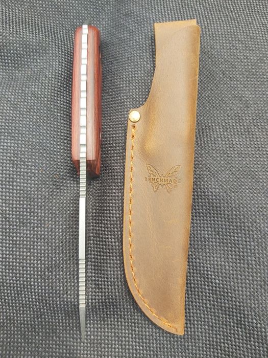 Ловен нож Benchmade NUNT голям с кожена кания