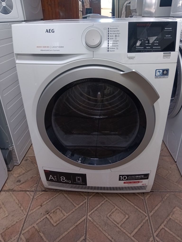 Сушилня с термопомпа Аег Aeg Series 8000 А+++ 8кг 2 години гаранция!