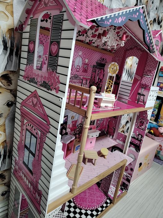 Casuta pentru din lemn Amelia KidKraft casute papusi pentru fetite